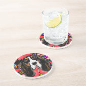 Dessous De Verre En Grès Basset Hound (Côté)