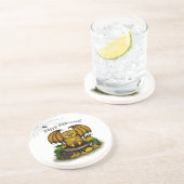 Dessous De Verre En Grès Bat d'Halloween mignonne (Côté)