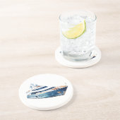 Dessous De Verre En Grès Bateau (Côté)