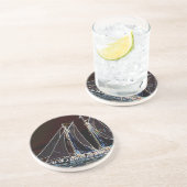 Dessous De Verre En Grès Bateau à voile - Photo Abstraite (Côté)