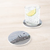 Dessous De Verre En Grès Bateau la Nouvelle-Orléans du fleuve Mississippi (Côté)