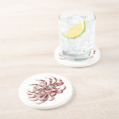 Dessous De Verre En Grès Batik Chrysanthemum (Côté)