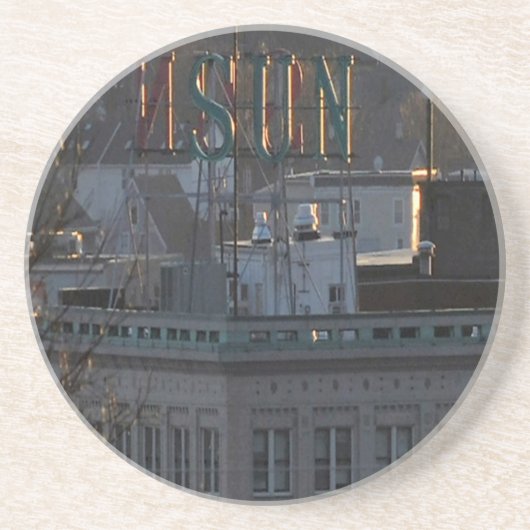 DESSOUS DE VERRE EN GRÈS BÂTIMENT DU LOWELL SUN (Devant)
