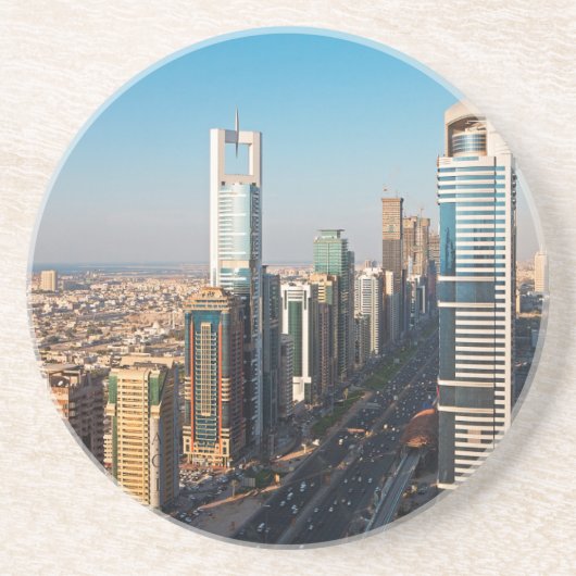 Dessous De Verre En Grès Bâtiments le long de Sheikh Zayed Road, Dubaï (Devant)