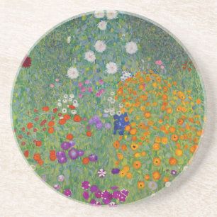 Dessous De Verre En Grès Bauerngarten, Peinture à l'huile, Gustav Klimt