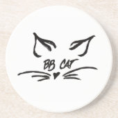 Dessous De Verre En Grès BB Cat Signature (Devant)