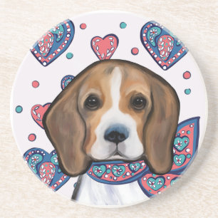 Dessous De Verre En Grès Beagle      