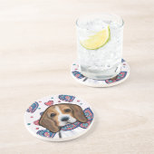Dessous De Verre En Grès Beagle (Côté)