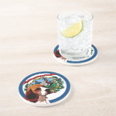 Dessous De Verre En Grès Beagle de la Virginie Occidentale (Côté)