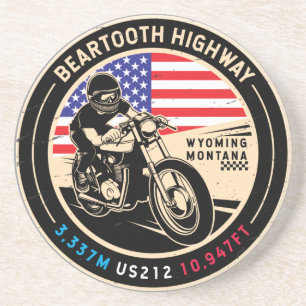 Dessous De Verre En Grès Beartooth Highway All American Roads Motorcycle