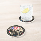 Dessous De Verre En Grès Beartooth Highway All American Roads Motorcycle (Côté)