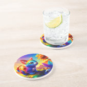 Dessous De Verre En Grès Beau animal trois (Côté)