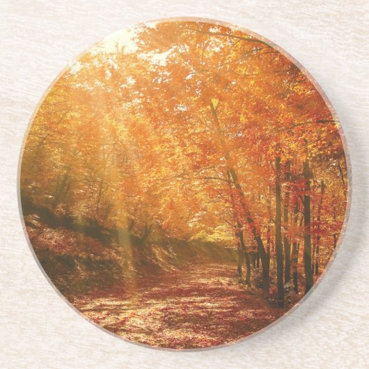 Dessous De Verre En Grès Beau automne (Devant)