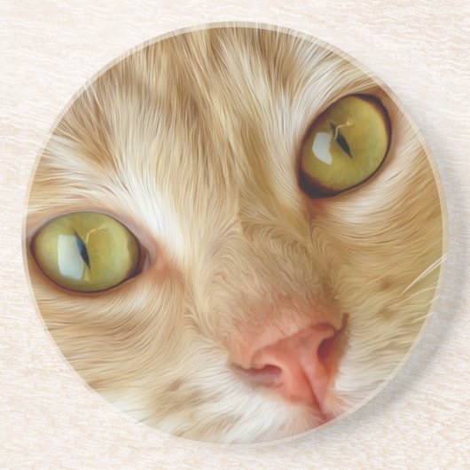 Dessous De Verre En Grès Beau chat dans la rue (Devant)