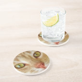 Dessous De Verre En Grès Beau chat dans la rue (Côté)