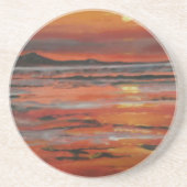 Dessous De Verre En Grès Beau coucher de soleil (Devant)