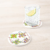 Dessous De Verre En Grès Beau Papillon extraordinaire : Cadeau Parfait (Côté)