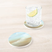 Dessous De Verre En Grès Beau paysage avec nuages fluides (Côté)