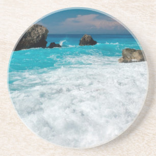 Dessous De Verre En Grès Beau Surf aquatique de plage Aloha Mariage hawaiie