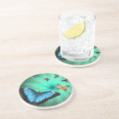 Dessous De Verre En Grès Beau voyage de papillon (Côté)