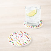 Dessous De Verre En Grès Beaucoup de fleurs (Côté)