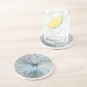 Dessous De Verre En Grès Beauté élégante Moderne Abstraite Fractal Art Flow (Côté)