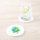 Dessous De Verre En Grès Beaux oeufs de Pâques Dessous de verre de grès (Côté)
