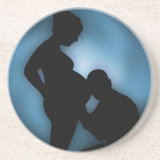 Dessous De Verre En Grès bébé attendu (Devant)