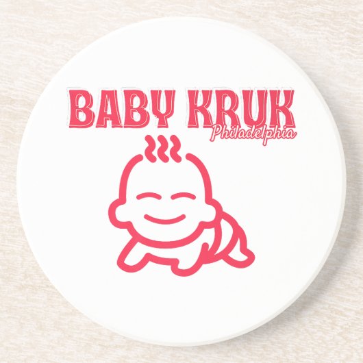 Dessous De Verre En Grès Bébé Drôle Kruk Philadelphia Premium (Devant)