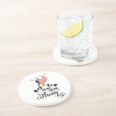 Dessous De Verre En Grès Bébé Vache Vous Êtes Forte (Côté)