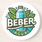 Dessous De Verre En Grès Beber agua (Devant)