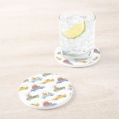 Dessous De Verre En Grès Bébés : motif d'aquarelle dessiné à la main. (Côté)