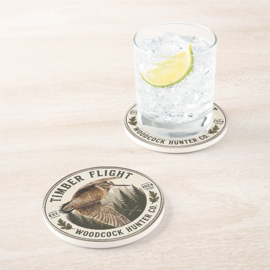 Dessous De Verre En Grès Bécasse (Côté)