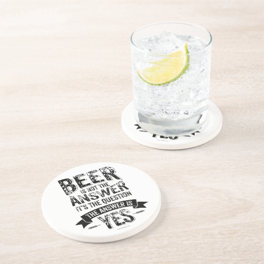 Dessous De Verre En Grès Beer is Not the Answer (Côté)