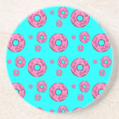 Dessous De Verre En Grès beignets de crème rose (Devant)