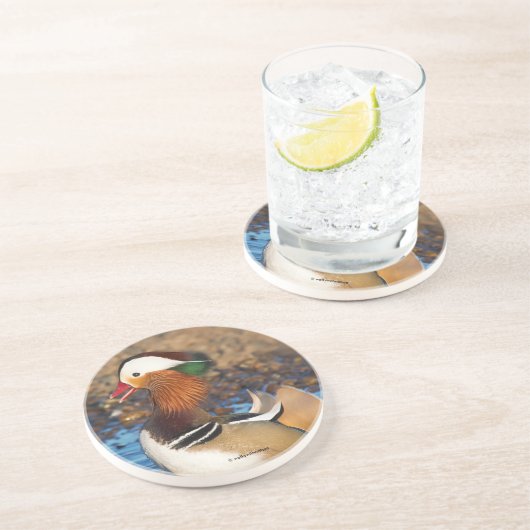 Dessous De Verre En Grès Belle Chatty Mandarin Canard à l'étang (Côté)