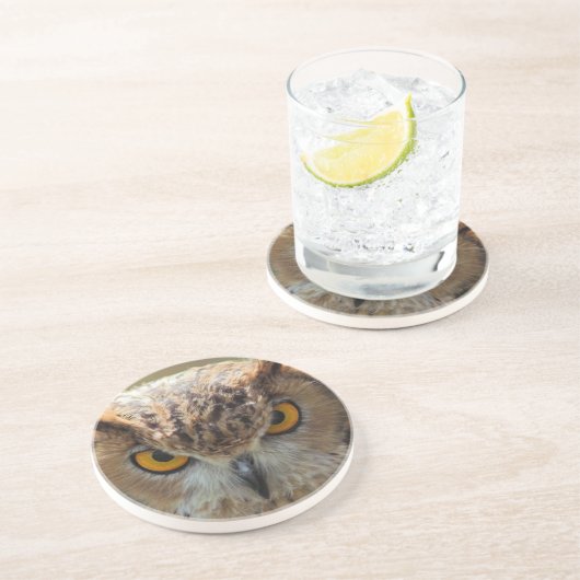 Dessous De Verre En Grès Belle Chouette (Côté)