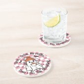 Dessous De Verre En Grès Belle Chute de café fantôme (Côté)