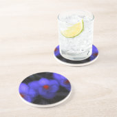 Dessous De Verre En Grès Belle floraison de crocus bleu pourpre (Côté)