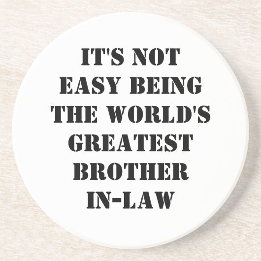 Dessous De Verre En Grès Belle-Frère (Devant)