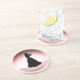 Dessous De Verre En Grès Belle Gitane Joue du Violon