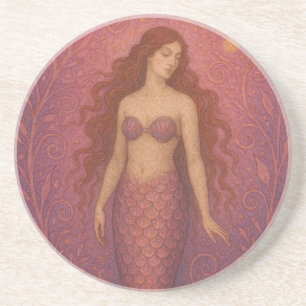 Dessous De Verre En Grès Belle Sirène Magique 