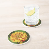 Dessous De Verre En Grès Belle Zinnia (Côté)