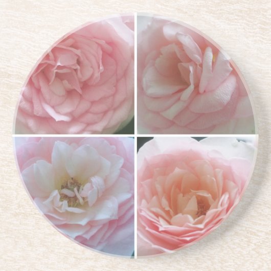 Dessous De Verre En Grès Belles Roses (Devant)