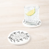 Dessous De Verre En Grès bénédiction curative d'océan (Côté)