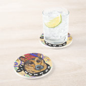 DESSOUS DE VERRE EN GRÈS BERGER ALLEMAND (Côté)