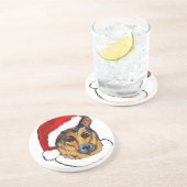 DESSOUS DE VERRE EN GRÈS BERGER ALLEMAND (Côté)