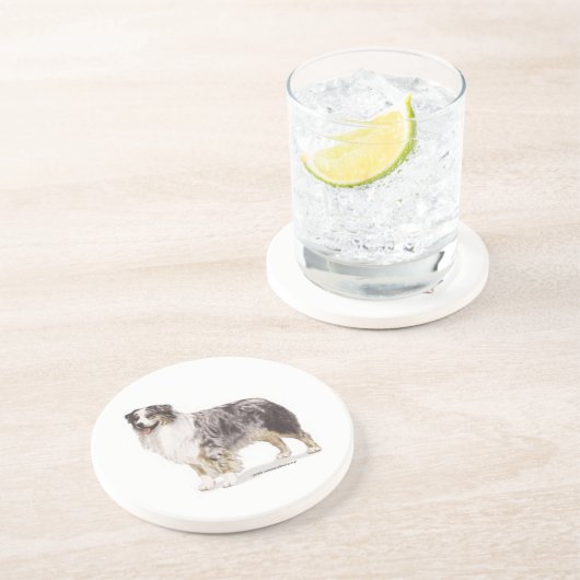 Dessous De Verre En Grès Berger australien (Côté)