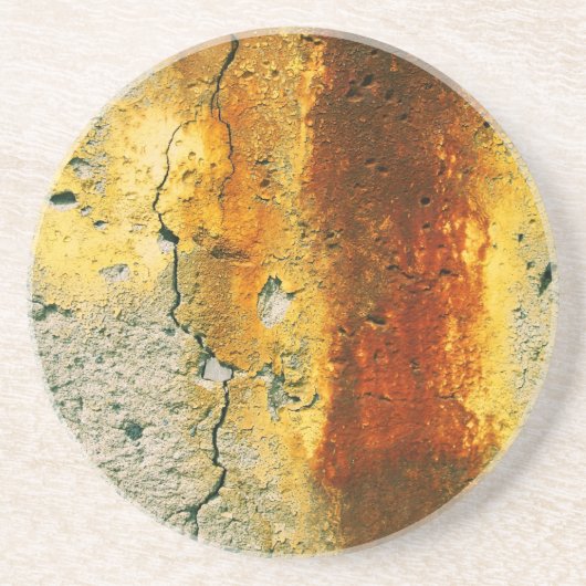 Dessous De Verre En Grès Béton rouillé Grunge Urbain (Devant)