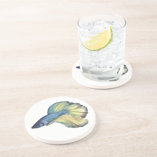 Dessous De Verre En Grès Betta fish (Côté)